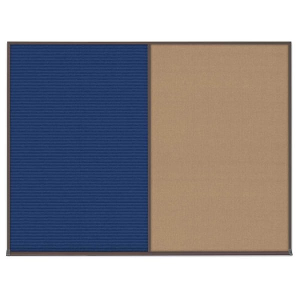 Triple Door Radius Corkboard, 72"X48", S